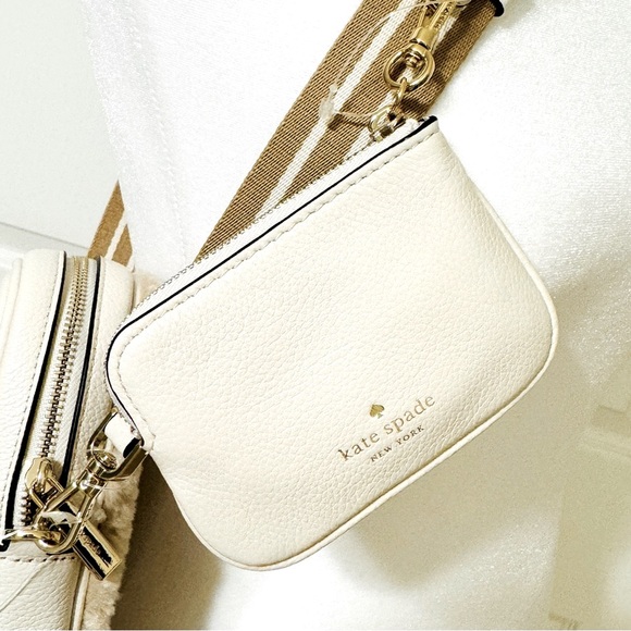 KATE SPADE Rosie Faux Shearling North South Crossbody Handbag NWT - Picture 14 of 16